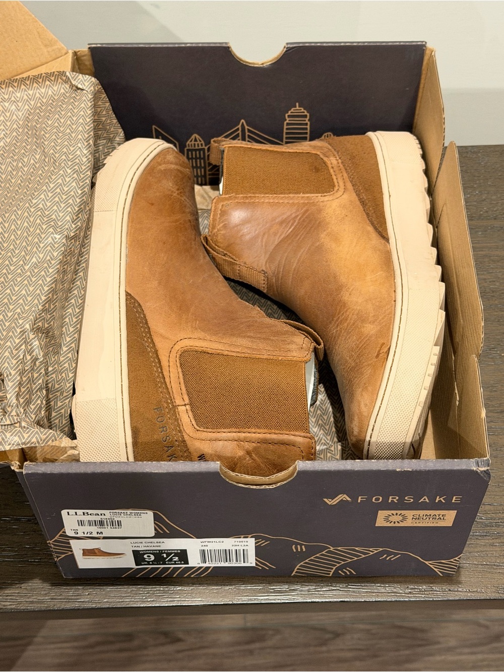 Forsake Women's Lucie Chelsea Waterproof Outdoor Sneaker Boot-Size 9 1/2 M Tan